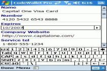 Captura CodeWallet Pro 2006