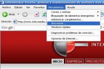 Captura Internet Explorer Vista