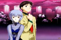 Captura Evangelion Rei y Shinji