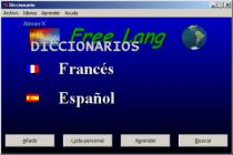 Captura Diccionario Freelang Francés-Español