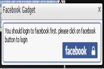 Captura Facebook Gadget
