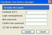 Captura Facebook Chat History Manager