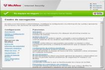 Captura McAfee Internet Security