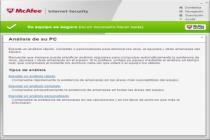 Captura McAfee Internet Security