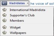 Captura Official Real Madrid Toolbar