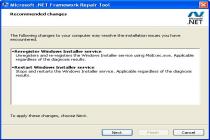 Captura Microsoft .NET Framework Repair Tool