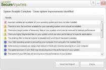 Captura Webroot System Analyzer