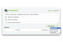 Captura Evernote Web Clipper