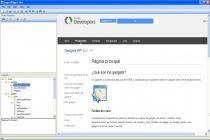 Captura Google Widget Editor