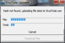 Captura VirusTotal Uploader