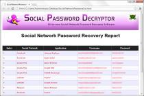 Captura Social Password Decryptor