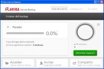 Captura Avira Secure Backup