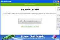 Captura Dr.Web CureIt!