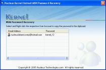 Captura Nucleus Kernel Hotmail MSN Password Recovery