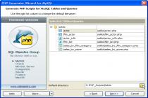 Captura MySQL PHP Generator