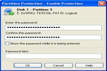 Captura Disk Password Protection