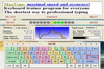 Captura MaxType Lite Typing Tutor