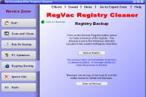 Captura RegVac Registry Cleaner