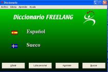 Captura Diccionario Freelang Sueco-Español