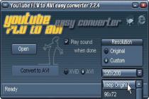 Captura YouTube FLV To AVI Easy Converter