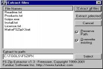 Captura FS Zip Extractor