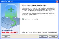 Captura DiskInternals FAT Recovery