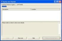 Captura Sophos Anti Rootkit