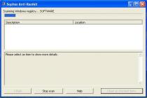 Captura Sophos Anti Rootkit