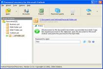 Captura Outlook Password Recovery