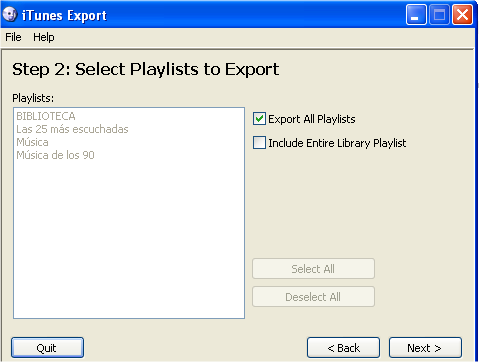 export for itunes software windows